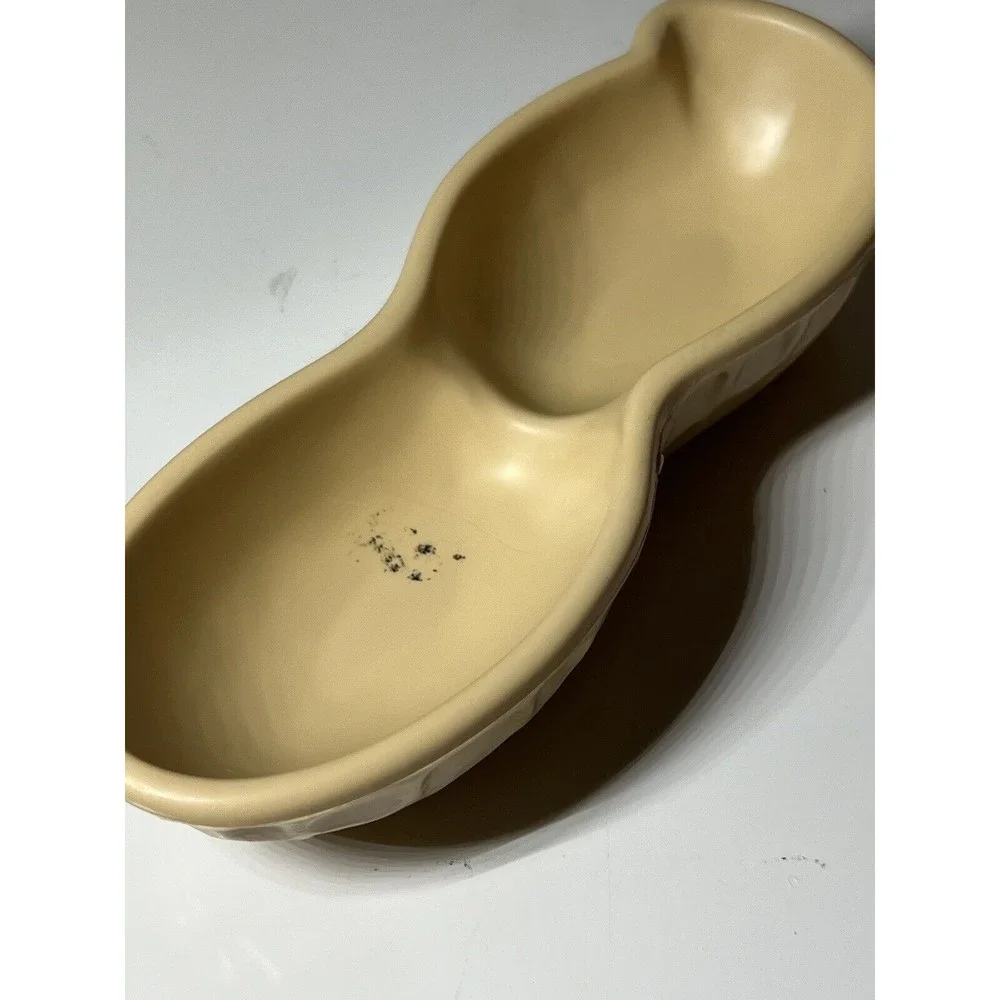 AVON Mr.Peanut Nutty Soap Dish Nut Shell Shaped Bowl Brown 6.5